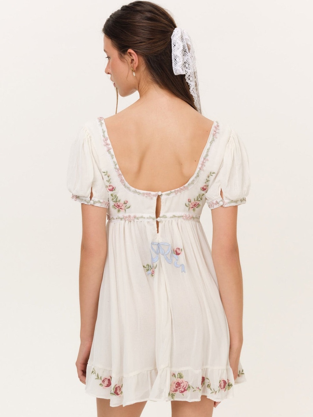 NWT For Love and Lemons Rosemarie Mini Dress Size Small - Picture 4 of 5